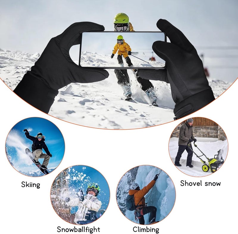 Heat Nice Heated Glove Liners for Men Women, Rechargeable Battery Electric Heated Gloves, Winter Warm Glove Liners, Thin Gloves Riding Ski Snowboarding Hiking Cycling Hand Warmers - Image 5